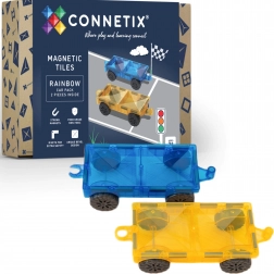 Connetix Rainbow Car Pack mágneses alvázak – 2 jármű