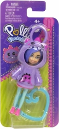 Polly Pocket dinoszos kulcstartó mini baba