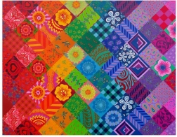 Patchwork szivárvány puzzle 1000 darab