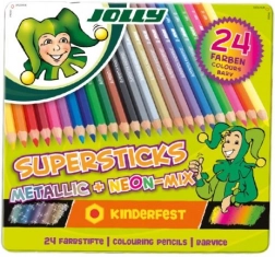 Supersticks Pasztellkréták 24 színnel, beleértve a metál és neon színeket