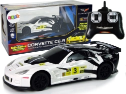 Sportautó R/C 1:24 Corvette C6.R fehér világítással