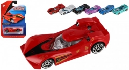 Sportautó 8 cm, lendkerekes – fém és műanyag, vegyes típusok