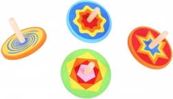 Színes fa pörgettyű Bigjigs Toys