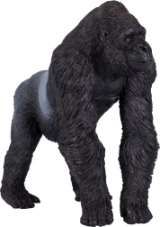 Realisztikus ezüsthátú gorilla figura
