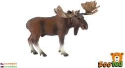 Műanyag európai jávorszarvas figura 13 cm