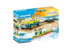 PLAYMOBIL FAMILY FUN strandautó csónakszállító utánfutóval