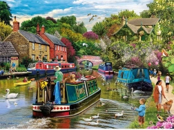 Gibsons puzzle Pihenés a folyónál 1000 darab