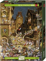 1000 darabos puzzle – romantikus város, éjjel