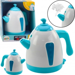 Elektromos gyerekeknek készült kancsó hatásokkal és gőzzel, türkiz