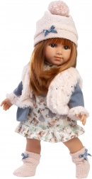 Realista baba puha textiltesttel 35 cm Llorens NICOLE