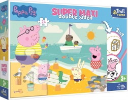 Kétoldalas puzzle Peppa Pig SZUPER MAXI 24 darabos