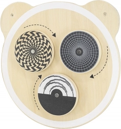 Fali fa tábla forgó pontokkal