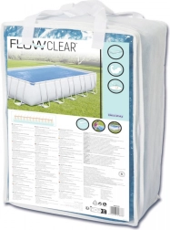 Napelemes takaró 703 × 366 cm BESTWAY keretes medencékhez