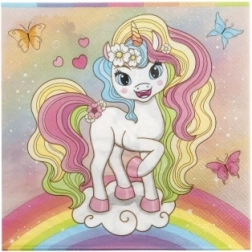 Egyhornyos papírszalvéta 33 × 33 cm, 12 db