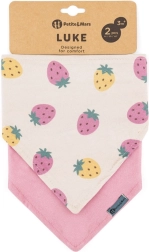 Petite&Mars Luke bandana előke 2 db beige kiwis & misty green