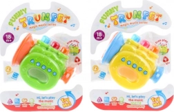 Gyerek elemes trombita hangokkal és dallamokkal
