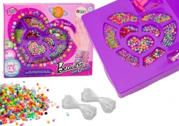 Gyöngyök ékszerkészítéshez – színes kreatív készlet karkötőkhöz