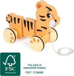 small foot fa húzójáték tigris