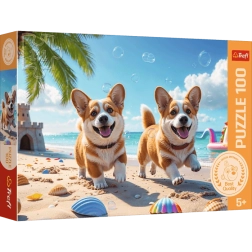 Trefl Corgi – kutyus puzzle, 100 darab