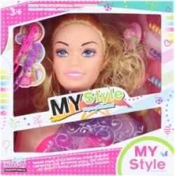 Fésülhető fej kiegészítőkkel gyerekeknek