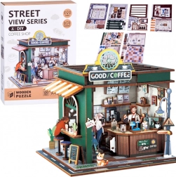 Fa 3D kirakó kávézó fénnyel, 120 darab
