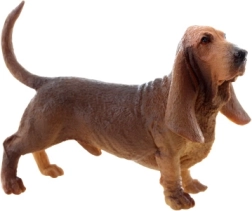 Műanyag basset figura