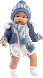 Valósághű SASHA baba hangokkal és puha testtel - 38 cm