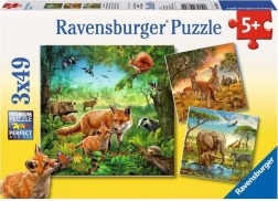 Ravensburger puzzle Állatok 3×49 darab