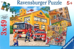 Ravensburger puzzle tűzoltók 3x49 darab