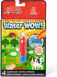 MELISSA & DOUG Water Wow – vízfestős füzet, tanya témával, tollal