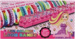 Gumihajcsiból készült karkötők készítése szövőkerettel