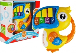 Gyerek zenei zongora Madárka sárga