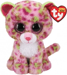 TY Beanie Boos rózsaszín leopárd plüssfigura 15 cm