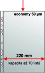 Eurotok kiterjesztett A4 eurofüggesztéssel, polipropilén krupica