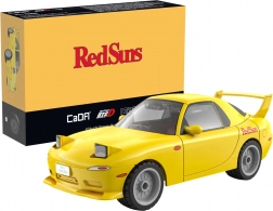 CaDA építőkészlet sárga autó MAZDA RX-7 FD3S Initial D 1:35, 66 darab