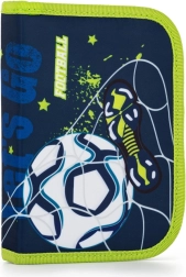 Egyemeletes iskolai tolltartó focis