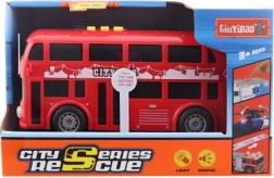 Busz fényekkel és hangokkal, elemmel működik