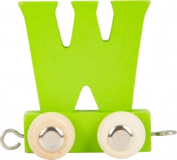 Small Foot fa vagonka ábécé W betű