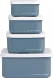 A Little Lovely Company négydarabos uzsonnásdoboz-készlet – Járművek