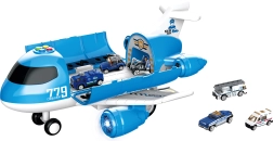 Repülőállomás fény- és hangeffektekkel, 40 cm, 6 autóval