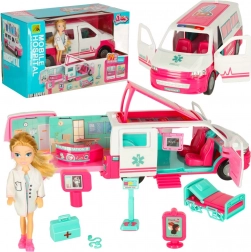 Mobil ambuláns babával és kiegészítőkkel