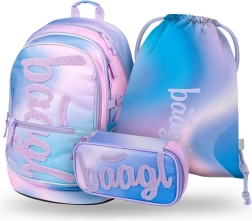 BAAGL Core Sky készlet: Hátizsák, Tolltartó és Cipzáras Tasak Diákoknak