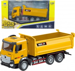 Fém billenőkocsi Huina sárga 1:50