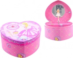 Zenélő, szív alakú ékszerdoboz – hercegnő