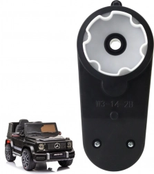 12 V-os, 16000 ford/perc sebességű motor áttétellel elektromos gyerekjárműhöz