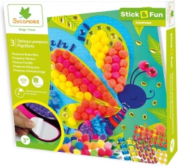 Stick & Fun díszítés pomponokkal Pillangók