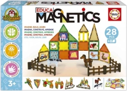 EDUCA Magnetics EKO Farm mágneses építőkészlet, 28 darab