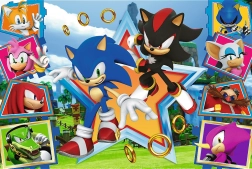 Puzzle 100 darabos - Ismerkedjen meg Sonic-kal