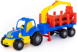 Machr - traktor erdészeti pótkocsival