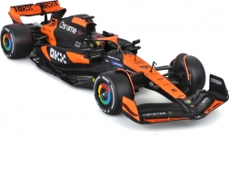 bburago 1:24 mclaren mcl38 2024 oscar piastri védő vitrinnel
